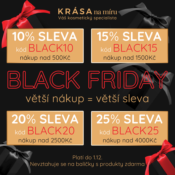 BLACK FRIDAY: SLEVA až 25% na celý sortiment!